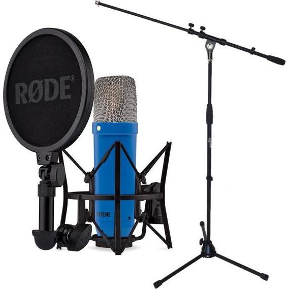 RØDE NT1 Signature Cobalt Blau Mikrofon mit Stativ, Mikrofon