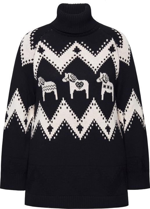 Produktbild Ulla Popken Pullover, Fair Isle, Rollkragen, Langarm (50, 52)
