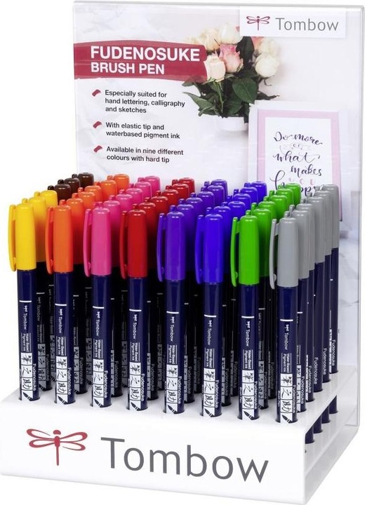 Immagine prodotto Tombow Penna calligrafica WS-BH WS-BH48PA Fudenosuke, Display (Multicolore)