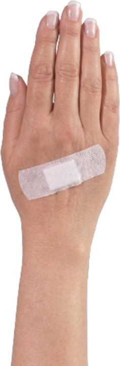 Actual product image Aluderm ® Wound plaster aluplast 2.5 x 7.2 cm (w x l) polyester fleece white 10 pcs./pack. (10 x)