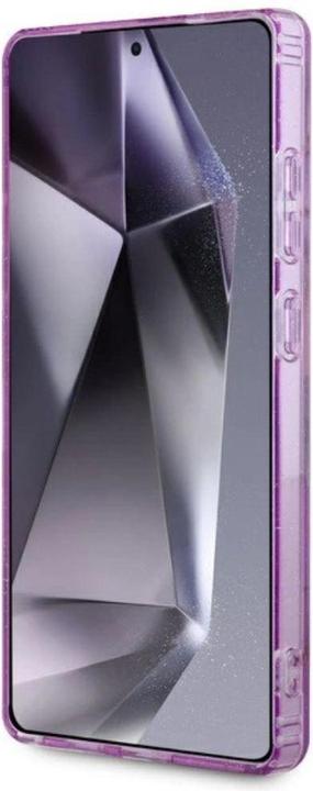 Immagine prodotto Guess Etui Glitter Flowers Triangle Buttons MagSafe do Samsung Galaxy S25 Ultra fioletowy (Samsung Galaxy S25 Ultra)