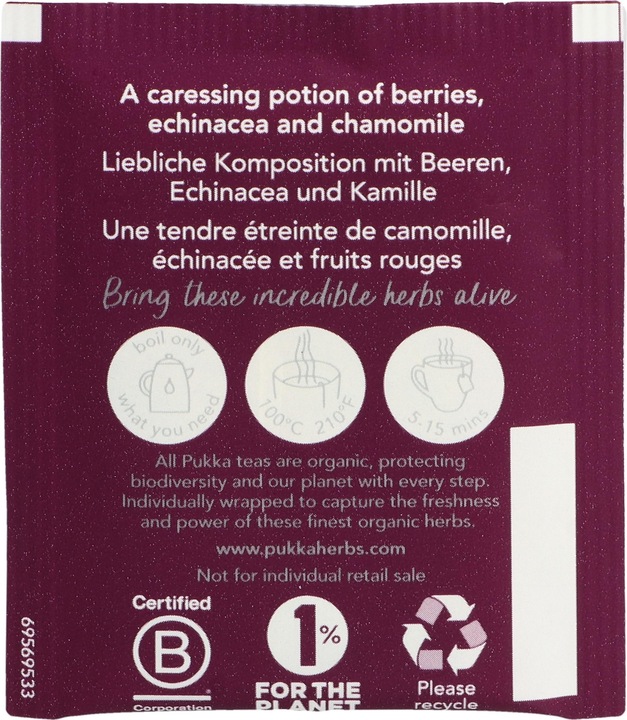 Produktbild Pukka Nuit enchantée de sureau Thé Bio français/anglais Tees (77 g)