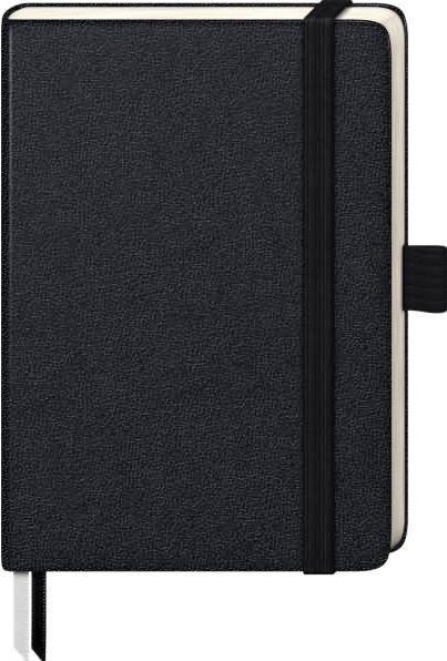 Immagine prodotto Brunnen Taccuino KOMPAGNON circa A6 a griglia di punti, copertina rigida nera 192, di cui 16 staccabili Se (Punteggiato, Copertina rigida)