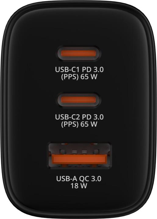 Immagine prodotto Verbatim GaN III Essentials Charger 3 Port 65W USB-A/C black (65 W, 3 porte)