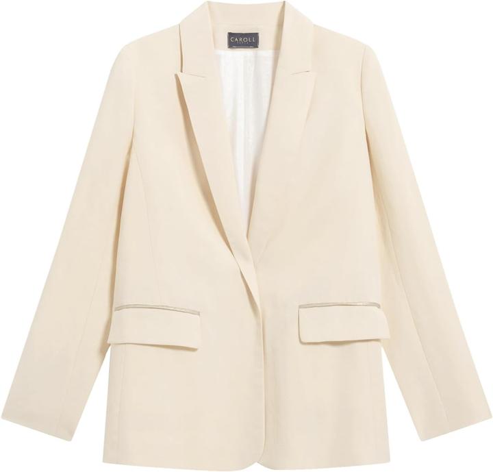 Actual product image Caroll Lichte Blazer with Long Sleeves, Metallic Trim, and Button Closure (Frequency band 38 (2600 MHz))