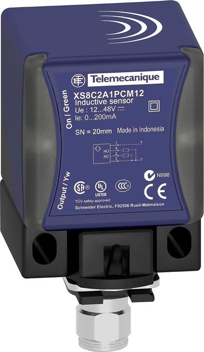 Actual product image Schneider Electric XS8-Indu. Prosthesis 40x40x70, PBT, Sn XS8C2A1NCM12 (Switch)