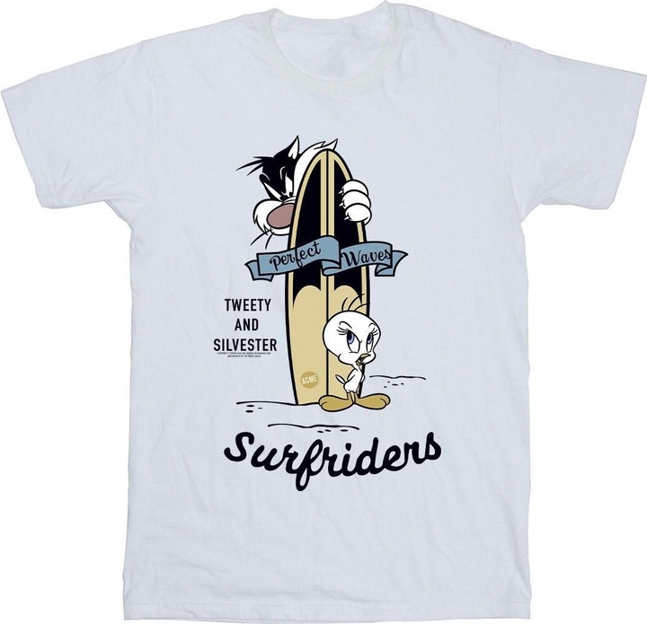 Immagine prodotto Looney Tunes Tweety And Sylvester Perfect Waves Maglietta Ragazze (116)