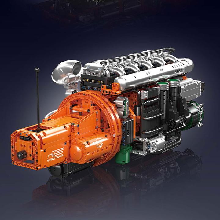 Image du produit Mould King Inline-6 Truck Motor & Getriebe