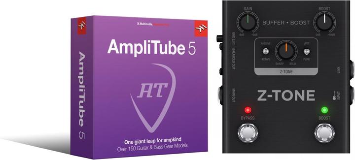 Actual product image IK Multimedia Z-TONE Buffer Boost + AmpliTube 5 Bundle (Bass, Guitar)
