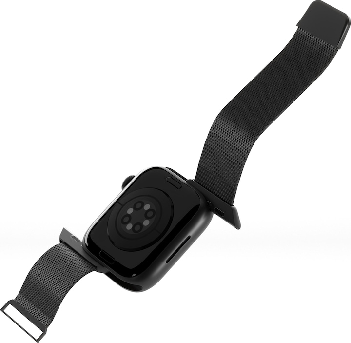 Actual product image Puro Milanese Magnetic Band - Pasek ze stali nierdzewnej do Apple Watch 42/44/45/49 mm (czarny) (42 mm, 44 mm, 45 mm, 49 mm, Stainless steel, Apple Watch Series 1, Apple Watch Series 2, Apple Watch Series 3, Apple Watch Series 4, Apple Watch Series 5, Apple Watch Series 6, Apple Watch Series 7, Apple Watch Series 8, Apple Watch Series 9, Apple Watch SE, Apple Watch Ultra, Apple Watch Ultra 2)