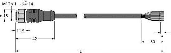 Actual product image Turck Actuator and sensor cable PP-EPDM connection cable RKCV4.5T-10/TFW (10 m)
