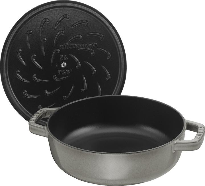 Image du produit Staub Rôtissoire avec Chistera Drop-Structure (24 cm, Cocotte + faitout, Fonte)