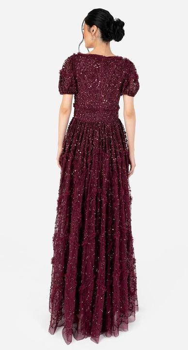 Image du produit Herba Abito Maxi con Scollo a Cuore e Frange (42)