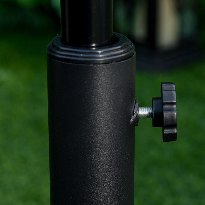 Image du produit Swisshandel24 Pied de parasol 13 kg Ø35/Ø38/Ø48mm plastique + ciment bronze antique Ø48 x 34 cm