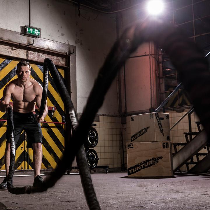 Produktbild Tunturi Pro Battle Rope Mit Schutzhülle 15 m