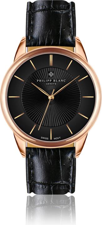 Produktbild Philipp Blanc Armbanduhr Krokodil-Leder (38 mm)