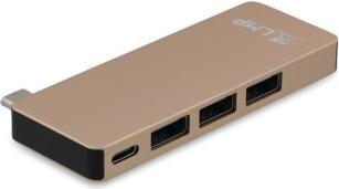 Actual product image LMP Basic Hub 6 Port Gold (USB-C, 6 ports)