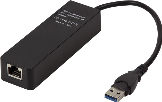 Immagine prodotto LogiLink Hub USB 3.0 a 3 porte con Gigabit Ethernet UA0173A (USB-A, 3 porte)