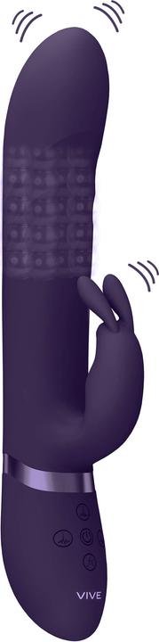 Actual product image Shots Vibrating and Rotating Wiggle G-Spot Rabbit - Pink