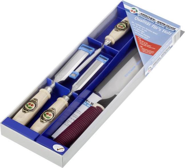 Produktbild Kirschen Stechbeitelsatz 1195 SB mit Japan-Säge 4 tlg. im Karton (26 mm)