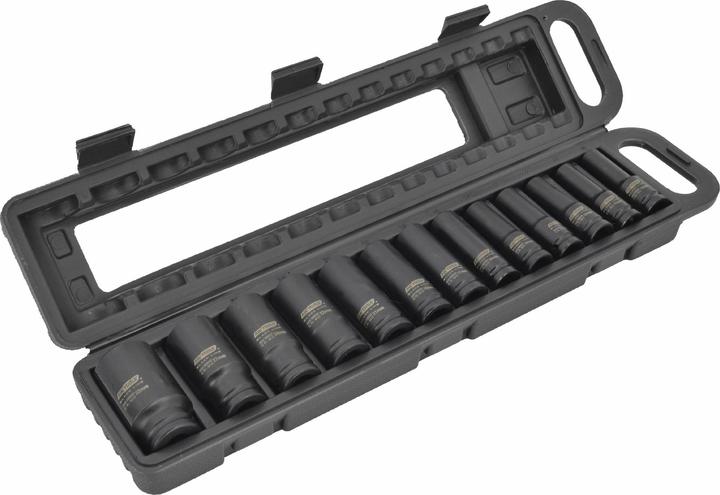 Image du produit Awtools ZESTAW NASADEK UDAROWYCH DŁUGICH 1/2" 13cz. 10-32mm BLACK LINE (1/2")