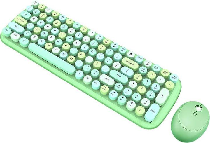 Actual product image Mofii Wireless keyboard + mouse set Candy XR 2.4G (Green) (US)
