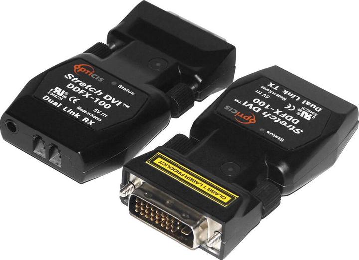 Produktbild Opticis DVI D dual link extender set over fiber to 500 meters (0.07 m, DVI)