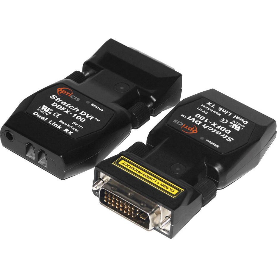 Thumbnail - Opticis DVI D dual link extender set over fiber to 500 meters (0.07 m, DVI), Video Kabel
