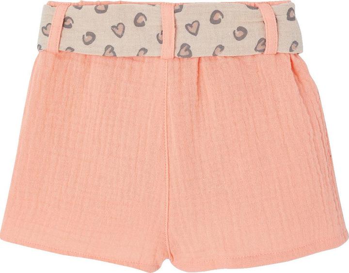Image du produit Vertbaudet Shorts mit gemustertem Gürtel Mädchen Baby (86)