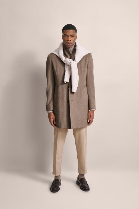 Actual product image Bugatti Men's Coat, Brown, Plain