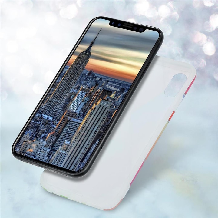 Produktbild Cadorabo IMD TPU Bunter Marmor Cover (Apple iPhone X)