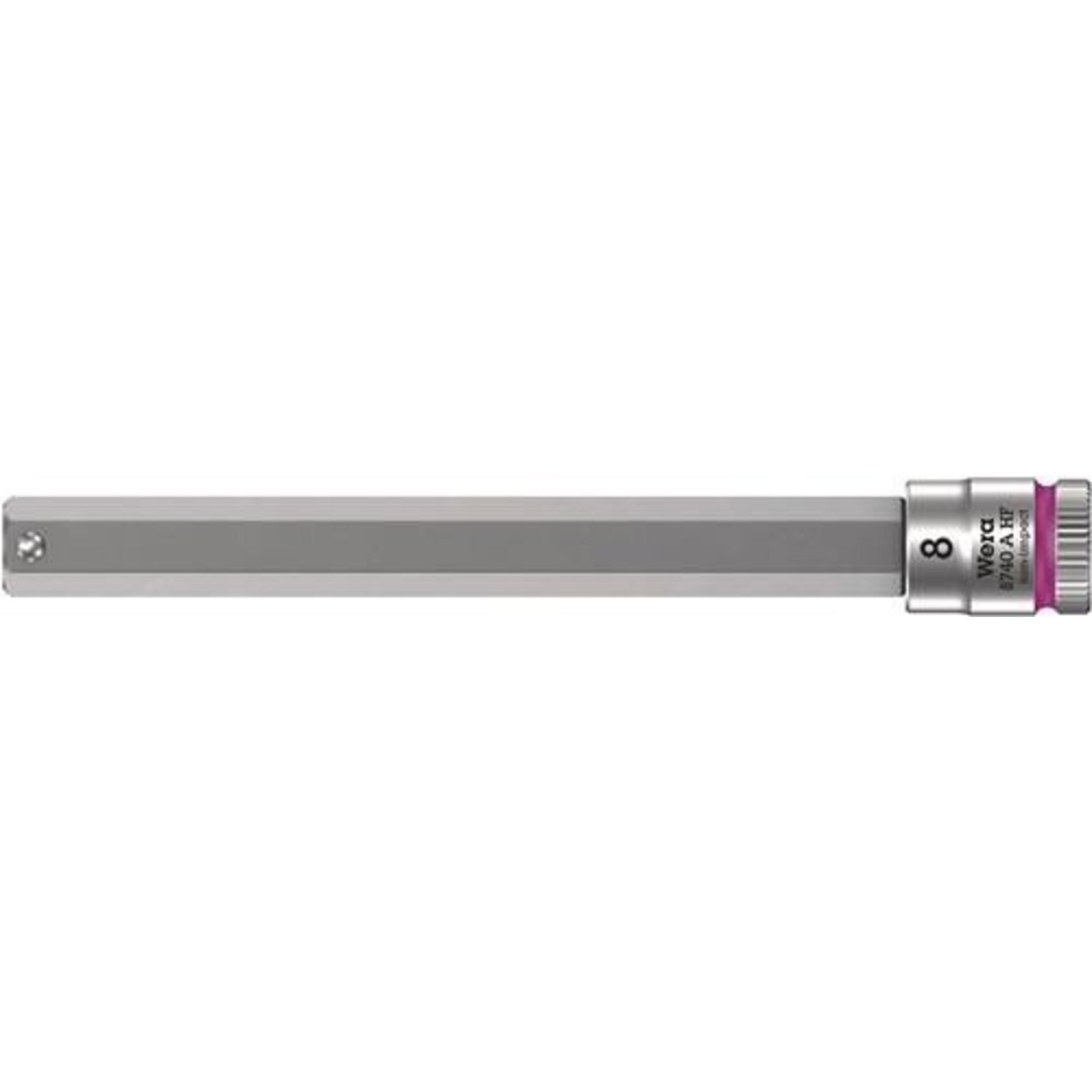 Wera, Steckschlüssel + Stecknuss, 8740 A HF Hex-Plus 8,0 x 100 mm (8 mm)