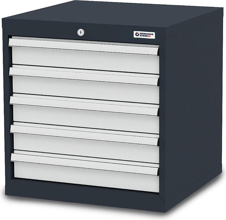 Produktbild Werkzeugstore24 Schubladenschrank Schubladen: 5 x 100 B x T x H 600 x 575 x 620 mm - -100186 (60 cm, 62 cm)