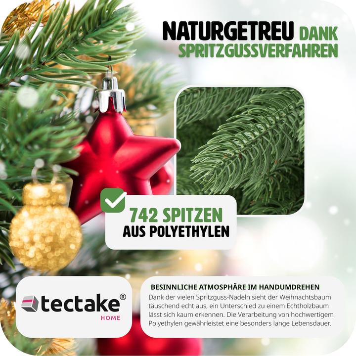 Produktbild tectake Künstlicher Weihnachtsbaum (180 cm)