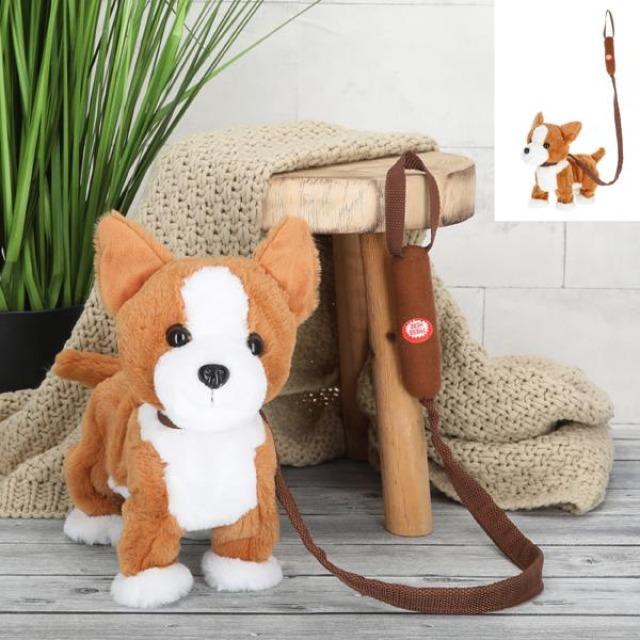 Actual product image Cepewa Running dog Corgi with sound approx. 30x26cm (26 cm)