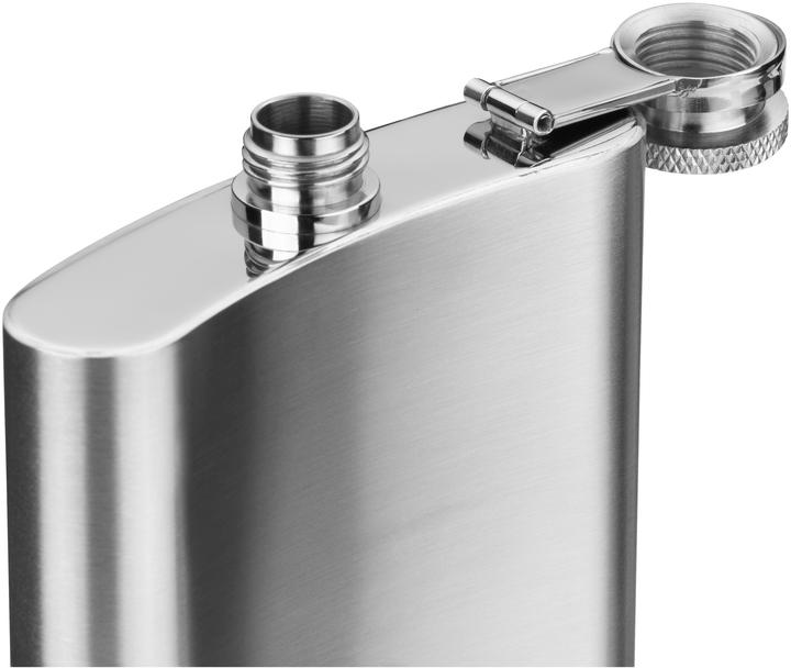 Produktbild WMF Flachmann Set 6tlg mit Schnapsgläser Trichter Manhattan Edelstahl mattiert (200 ml)