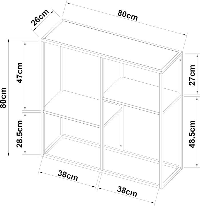 Actual product image En.Casa Strömstad (80 x 26 x 80 cm)