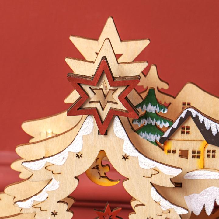 Image du produit Jamb Village de Noël à LED