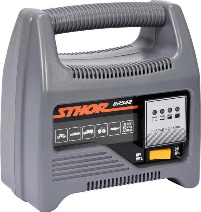 Toya STHOR Įkroviklis 12V 6A 90Ah LED (12V, 90 A)