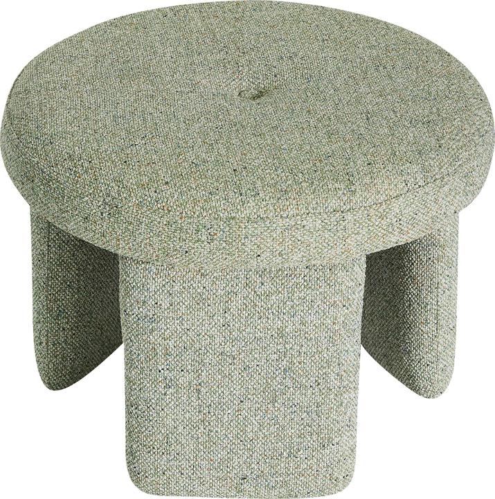 Actual product image Hübsch Rocco Pouffe Light green