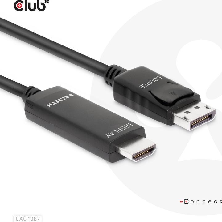 Produktbild Club 3D HDMI (Typ A) — DisplayPort (3 m)