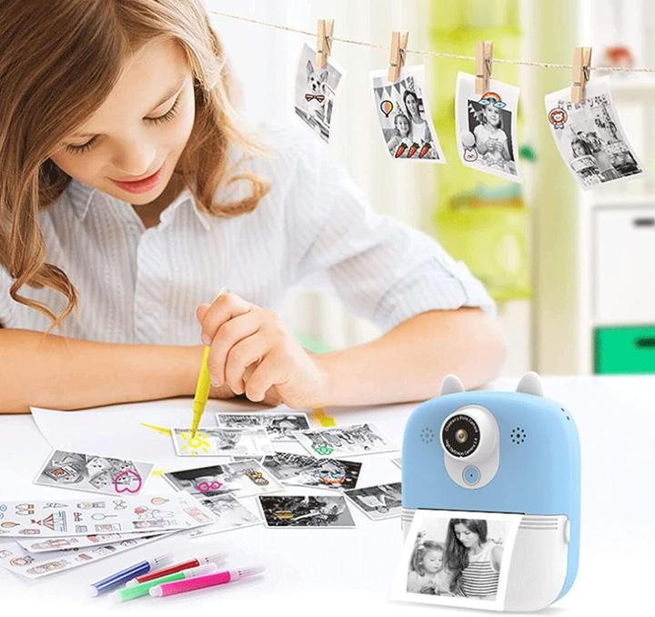 Produktbild Extralink Epp-004 Portable Mini Printer Blue With Camera, LCD Display (USB 2.0)