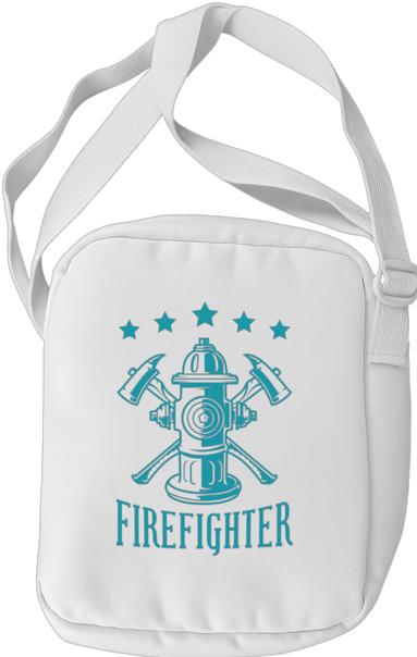 Produktbild Bügelbilder Schul & Freizeitsrucksack-Set Firefighter mit Sterne (15 l)