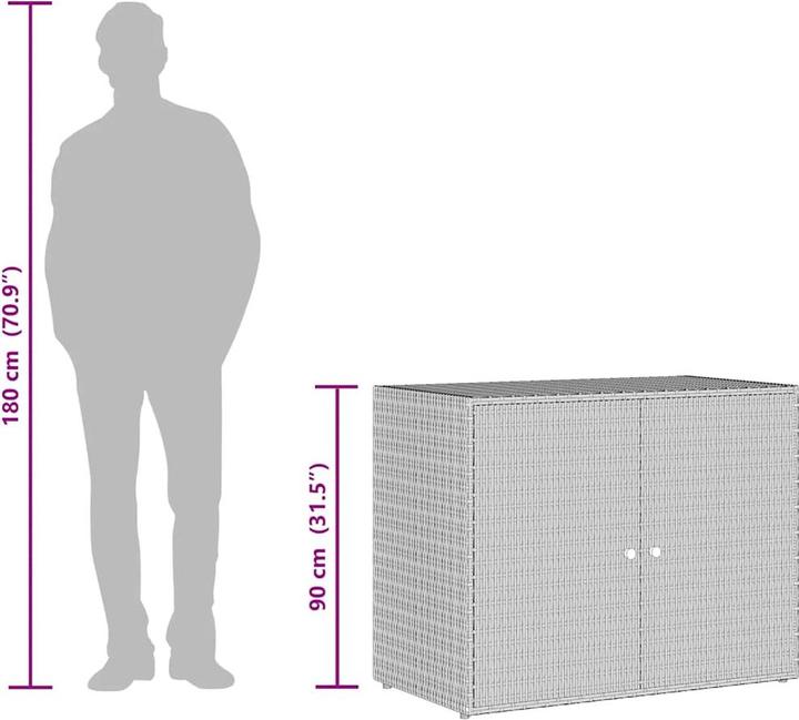 Produktbild vidaXL Gartenschrank