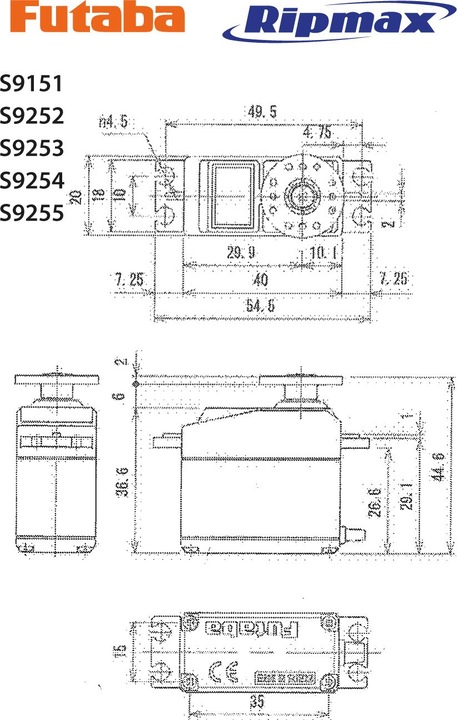 Actual product image Futaba Servo S9254 Digital