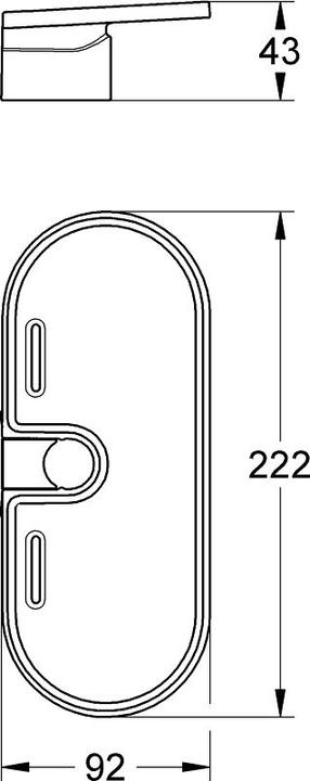 Actual product image Grohe Vitalio Universal shelf for shower rail