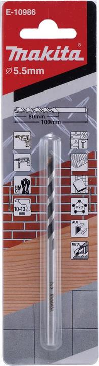 Actual product image Makita TCT Multi drill 5,5x100mm (5.5 mm)