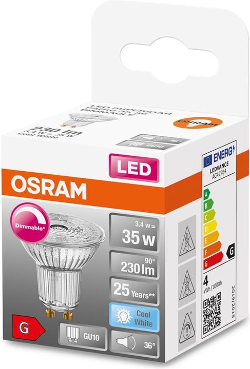 Produktbild Osram Superstar (GU10, 3.40 W, 230 lm, 1 x, G)