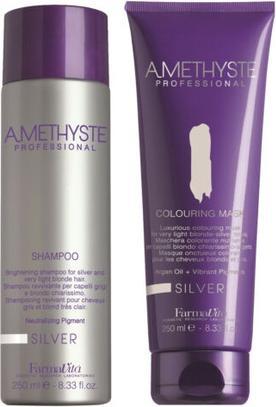 Actual product image Farmavita Amethyste Colouring Mask - Silver 250ml (250 ml, Liquid shampoo)
