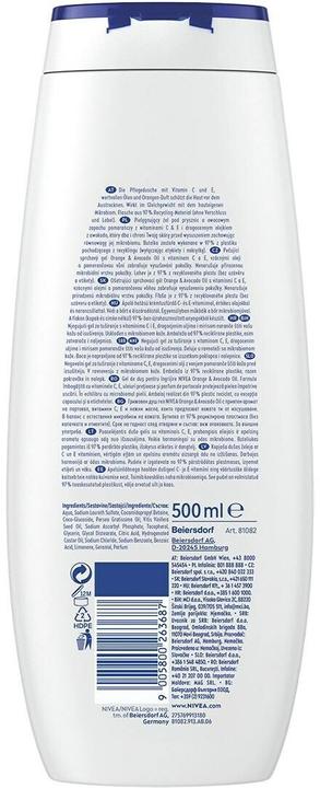 Produktbild NIVEA Orange & Avocado Oil Pflegedusche XL (500 ml)
